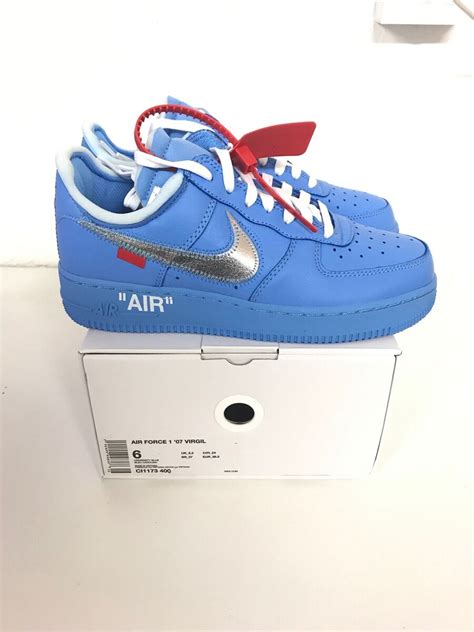 Air Force Ones Off White Blue Flash Sales