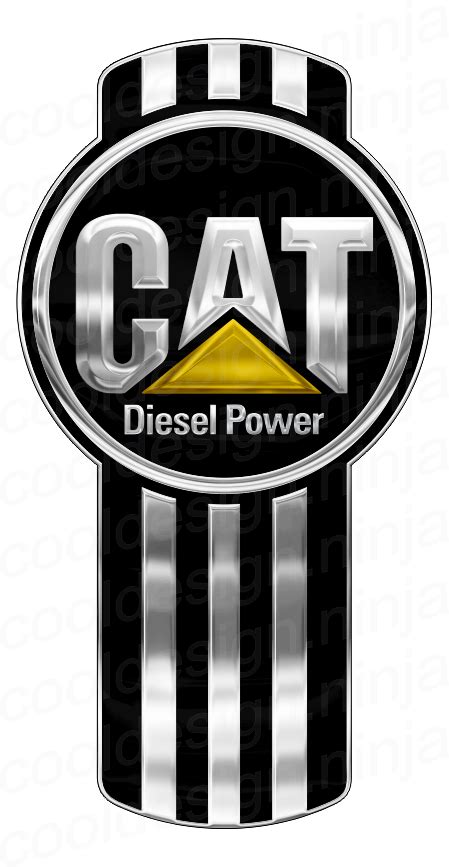 3 Pack Cat Diesel Power Kenworth Emblem Skin Cool Design Ninja