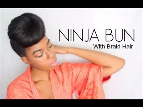 Ninja Bun With Braid Hair Youtube