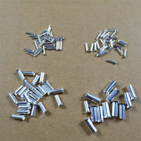 100pcs 22awg Bootlace Cooper Ferrules Kit Set Wire Copper Crimp Connector Insulated Cord Pin End