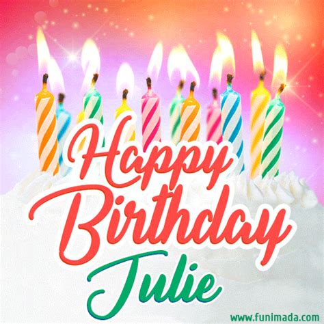 Happy Birthday Julie GIFs - Download on Funimada.com