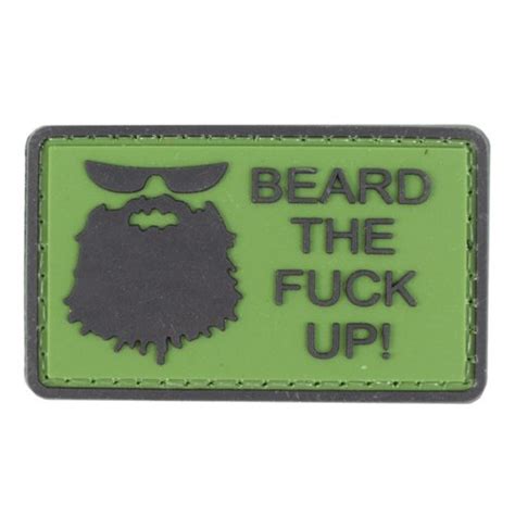 PVC Beard The Fuck Up Patch Canada Gorilla Surplus
