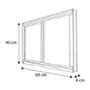 VENTANA CORREDIZA SIN ACABADO 60 X 40 CM ANCHOXALTO The Home Depot