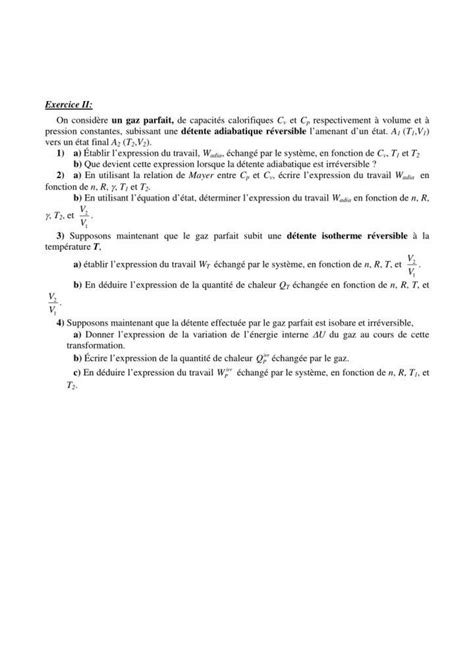 Solution Examen Thermodynamique Studypool