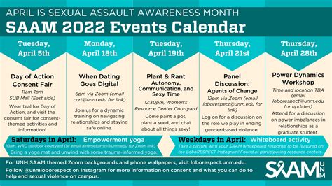 Sexual Assault Awareness Month At Unm Unm Newsroom