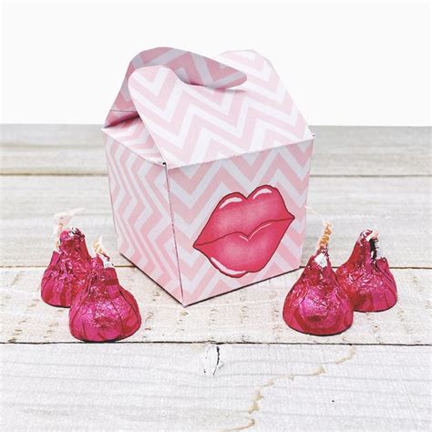 PRINTABLE Valentine S Treat Holder Kisses Printable Valentine S Can