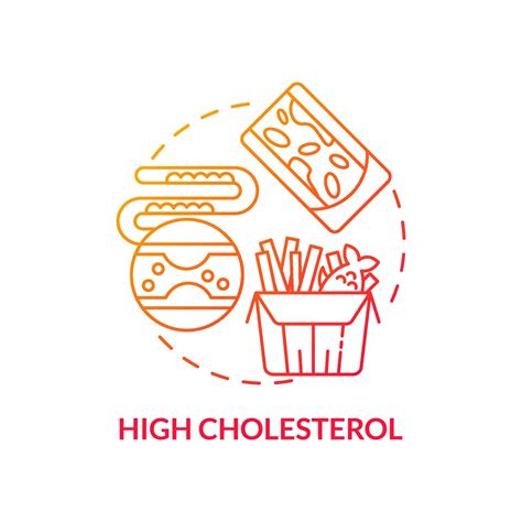 High Cholesterol Concept Icon 3736954 Vector Art At Vecteezy