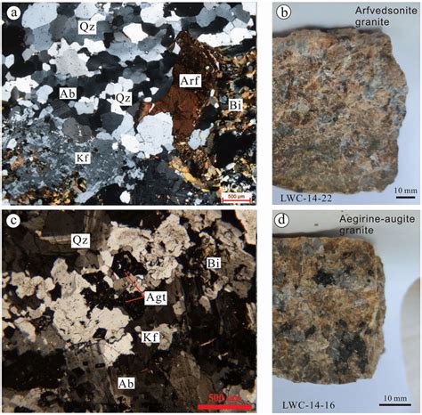 Representative Microphotographs Of Granites Under Plane Polarized Light