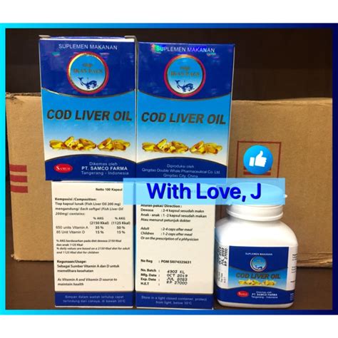 Jual Cod Liver Oil Minyak Ikan Samco Kapsul Shopee Indonesia