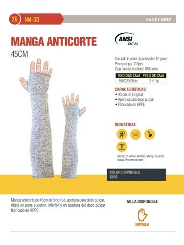 Manga Anticorte Nivel Cm Par