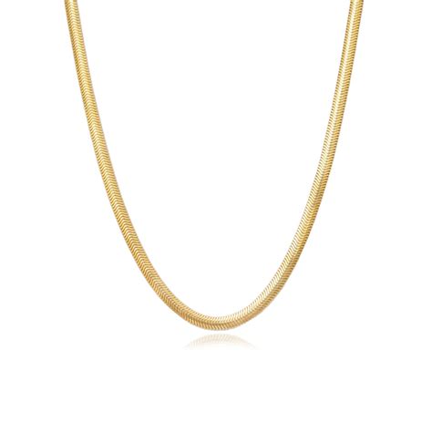 Gold Snake Necklace Alev Jewelry