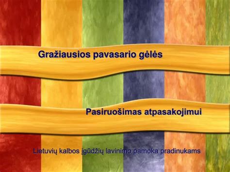 Ppt Gra Iausios Pavasario G L S Powerpoint Presentation Free