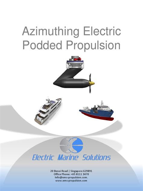 Electric Marine Solutions Introduces Azimuthing Electric Podded