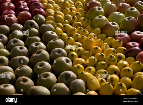 A Display Of English Apples Stock Photo Alamy