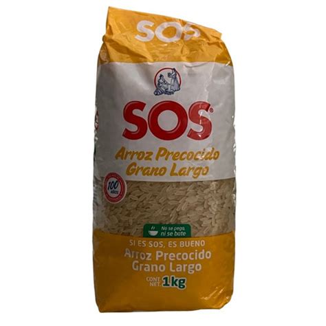 ARROZ PRECOCIDO GRANO LARGO SOS 1kg DAC Cancún