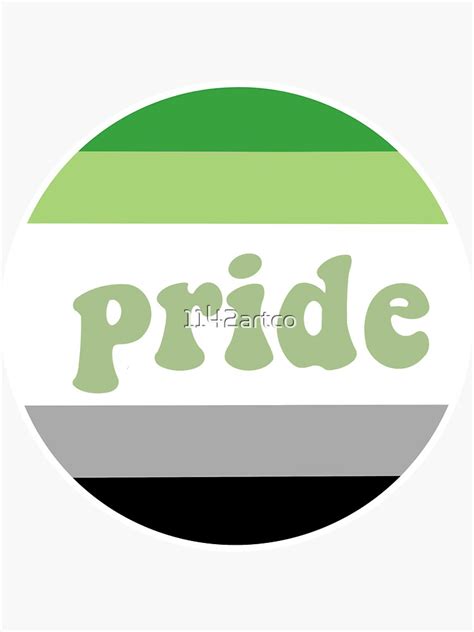 Aromantic Pride Sticker For Sale By 1142artco Redbubble