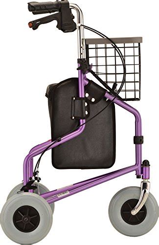 Nova Traveler 3 Wheel Rollator Walker All Terrain 8” Wheels Includes