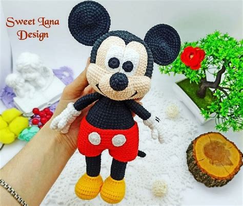 Mickey Mouse Crochet Pattern Amigurumi Disney Crochet 58 OFF