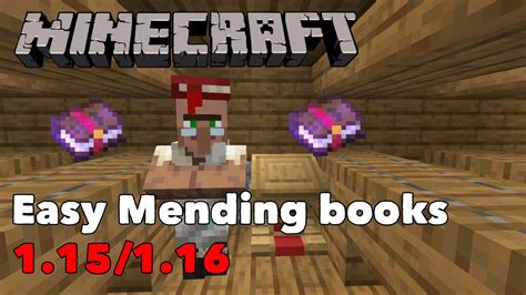 How To Get A Mending Villager Mending Books For Emerald Youtube