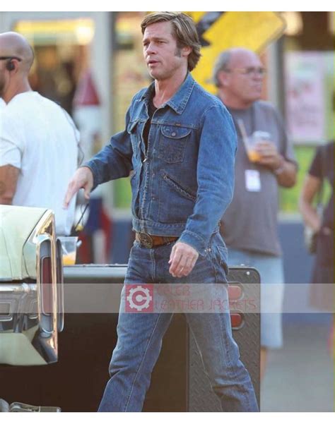 Buy Brad Pitt Once Upon a Time in Hollywood Cliff Booth Denim Jacket