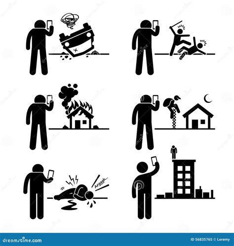 Using Phone Camera To Take And Record Video Picture Clipart Stock