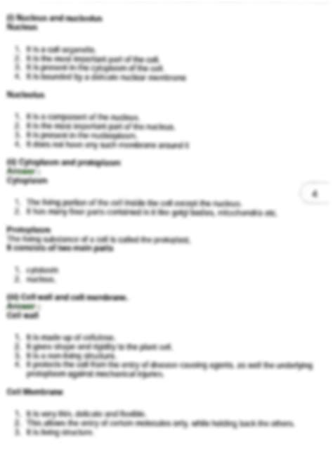 Solution Structure And Functions Of Cells Studypool