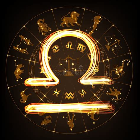 Libra De La Muestra Del Zodiaco Ilustraci N Del Vector Ilustraci N De