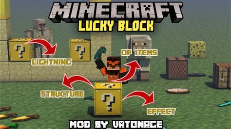 Lucky Block Addon Mcpe 1 18 Minecraft Bedrock Mod And Addon Lucky