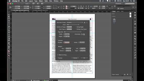 How To Create A Columns Text Using Adobe Indesign Youtube