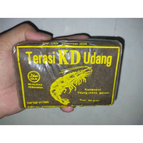 Jual Terasi Udang Asli Bentuk Kotak Merk Kd Kemasan Gram Shopee