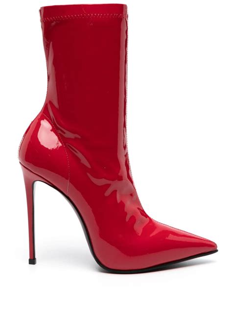 Le Silla Eva Mm Patent Ankle Boots Red Farfetch