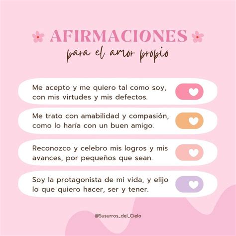 Afirmaciones Positivas Para El Amor Propio Mejora Tu Autoestima Y Tu