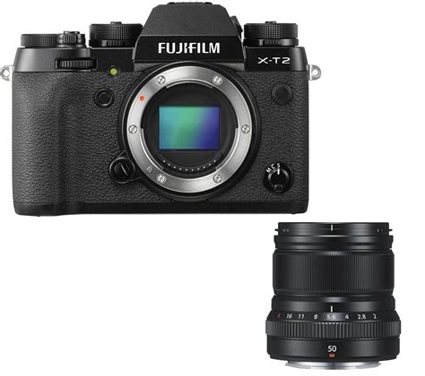 Buy FUJIFILM X T2 Mirrorless Camera Fujinon XF 50 Mm F 2 WR Lens