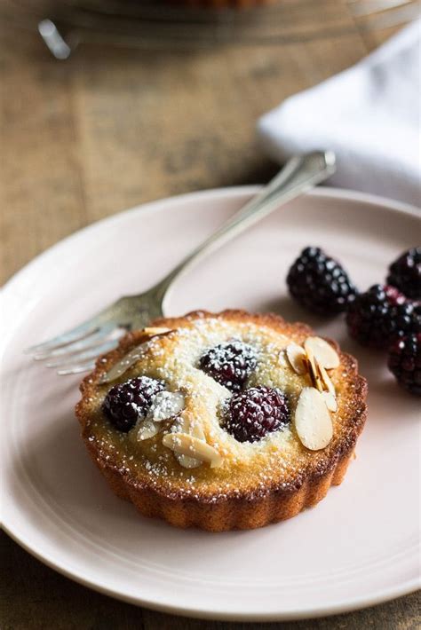 Almond Blackberry Financiers Recipe Desserts Almond Recipes