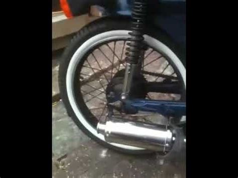 Honda C90 With Pit Bike Exhaust YouTube