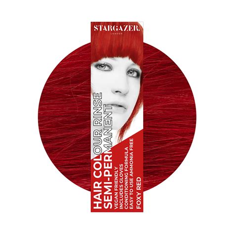 Stargazer Semi Permanent Hair Dye Foxy Red Cruelty Free And Vegan