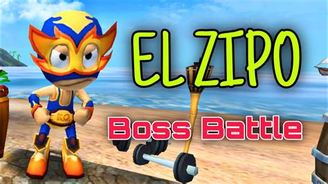 Rez Vs El Zipo Boss Battle All Boss Battles Bb Racing Beach