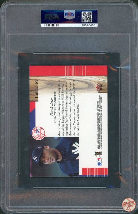 Fleer Focus Materialistic Away Jumbo Derek Jeter Psa Pop