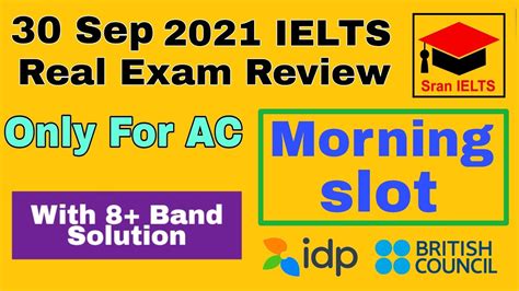 30 September 2021 IELTS Real Exam Review Morning Slot Academic