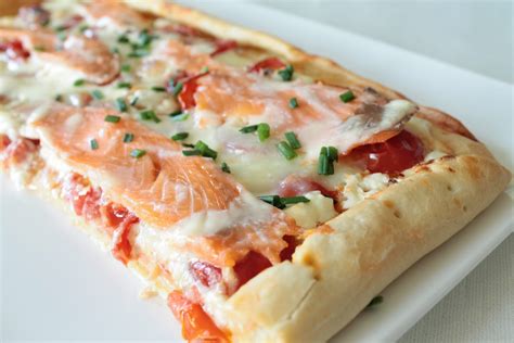 L allée des desserts Pizza au saumon fumé