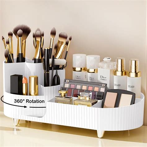 Rotating Makeup Organizer Large Capacity Cosmetic Display Case Easy To Hold All Of