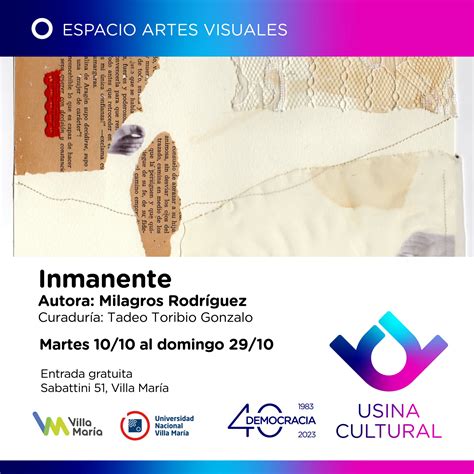 Arte Textil Y Collage En La Nueva Muestra De La Usina Cultural UNVM