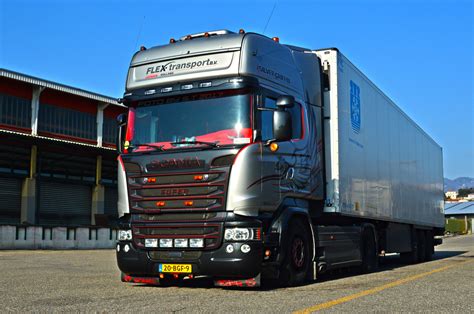 Fond D Cran Scania R V Argent Griffon Fl Chir Transport