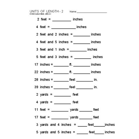 Converting Measurements Worksheet 5th Grade