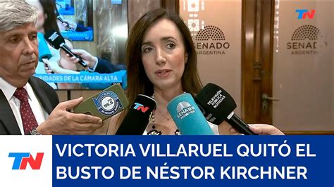 Victoria Villarruel Hizo Sacar Un Busto De Nestor Kirchner Del Senado