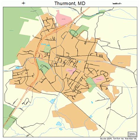 Thurmont Maryland Street Map 2477825