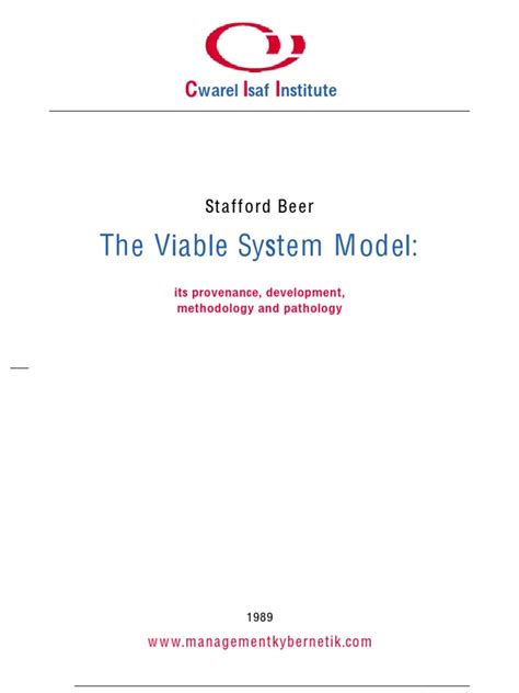 Viable_System_Model-1989 CwarelInst - Stafford Beer | System ...