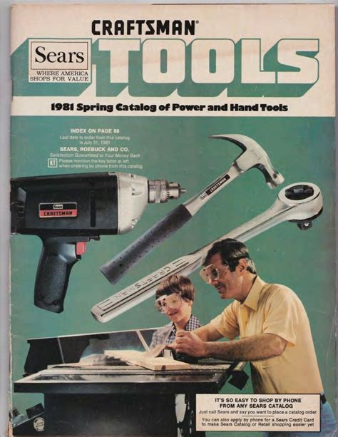 Download Sears Craftsman Power And Hand Tools Catalog Spring 1981 Etsy