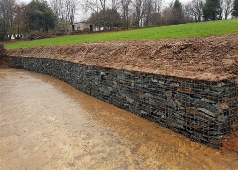 residential gabion wall