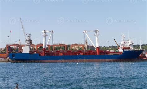 Cargo Ship in port 11149222 Stock Photo at Vecteezy